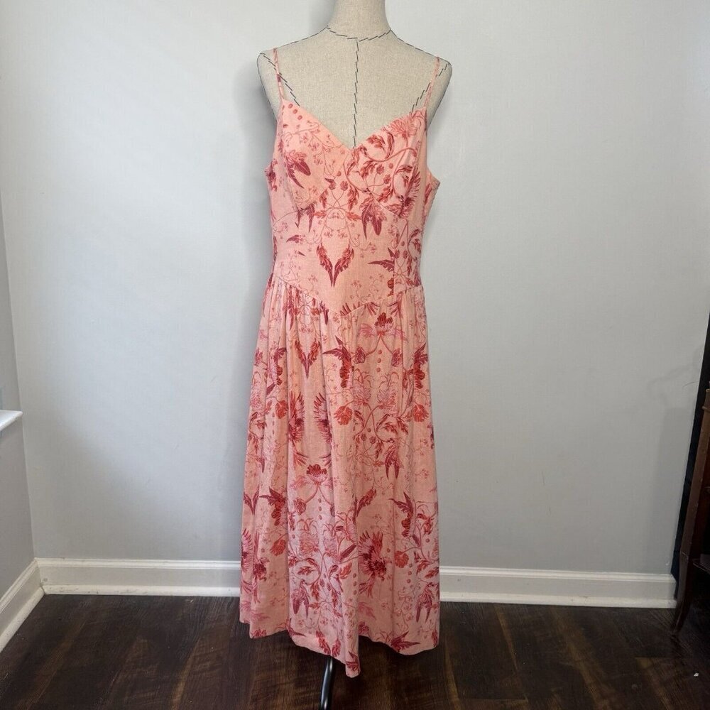 House of Harlow 1960 Blush Pink Floral Slip Maxi Dress